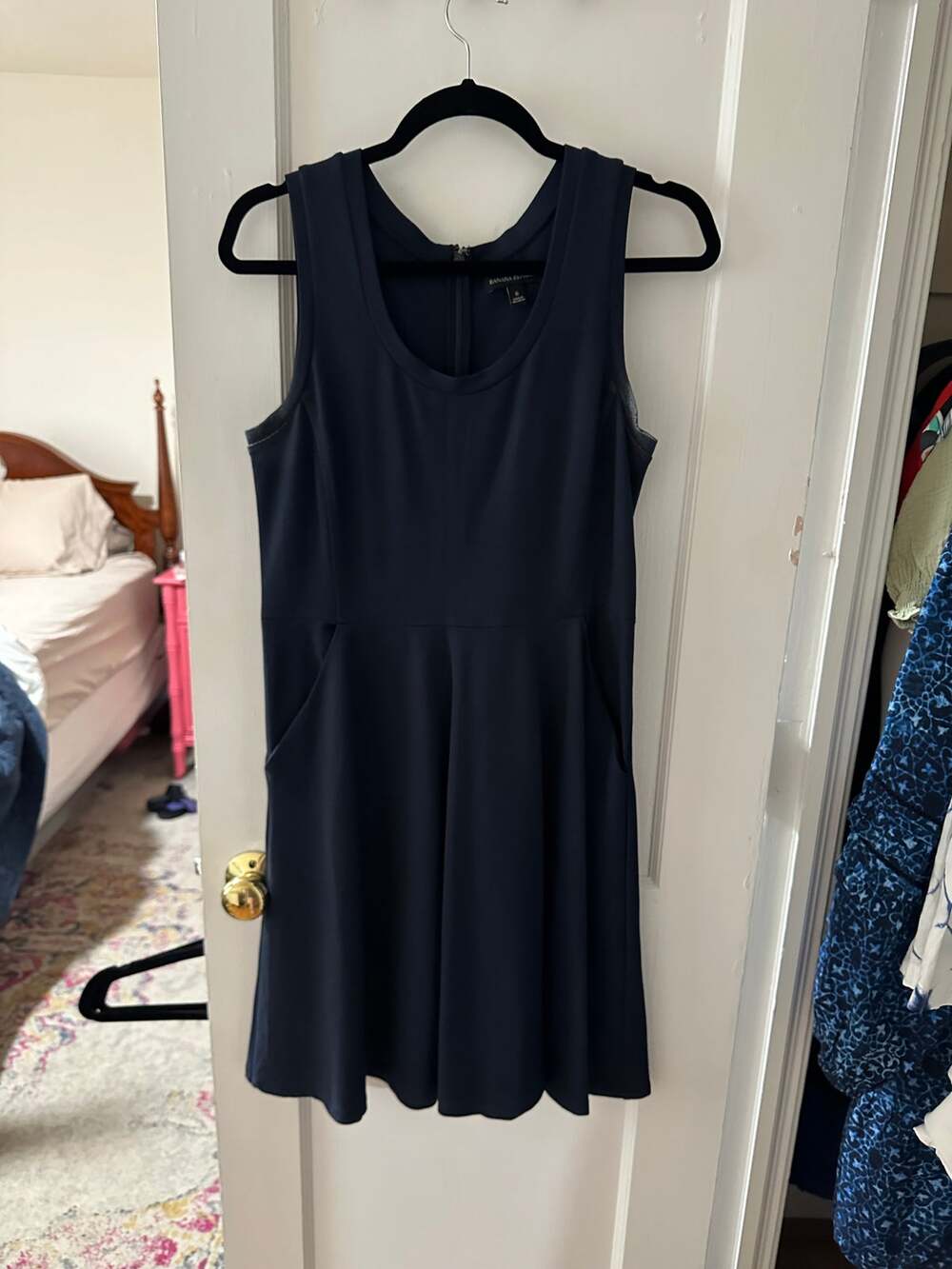 Banana Republic Ponte Fit-and-Flare Dress Size 6